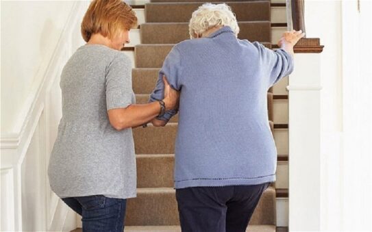 elderly with Alzheimers Caregiving
